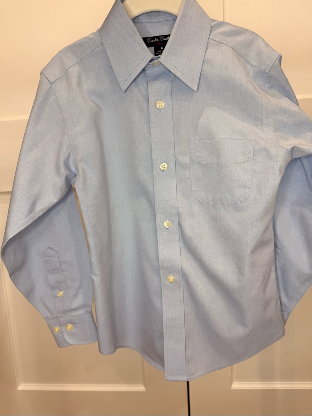 Brooks Brothers Light Blue Button-Down Dress Shirt for Kids